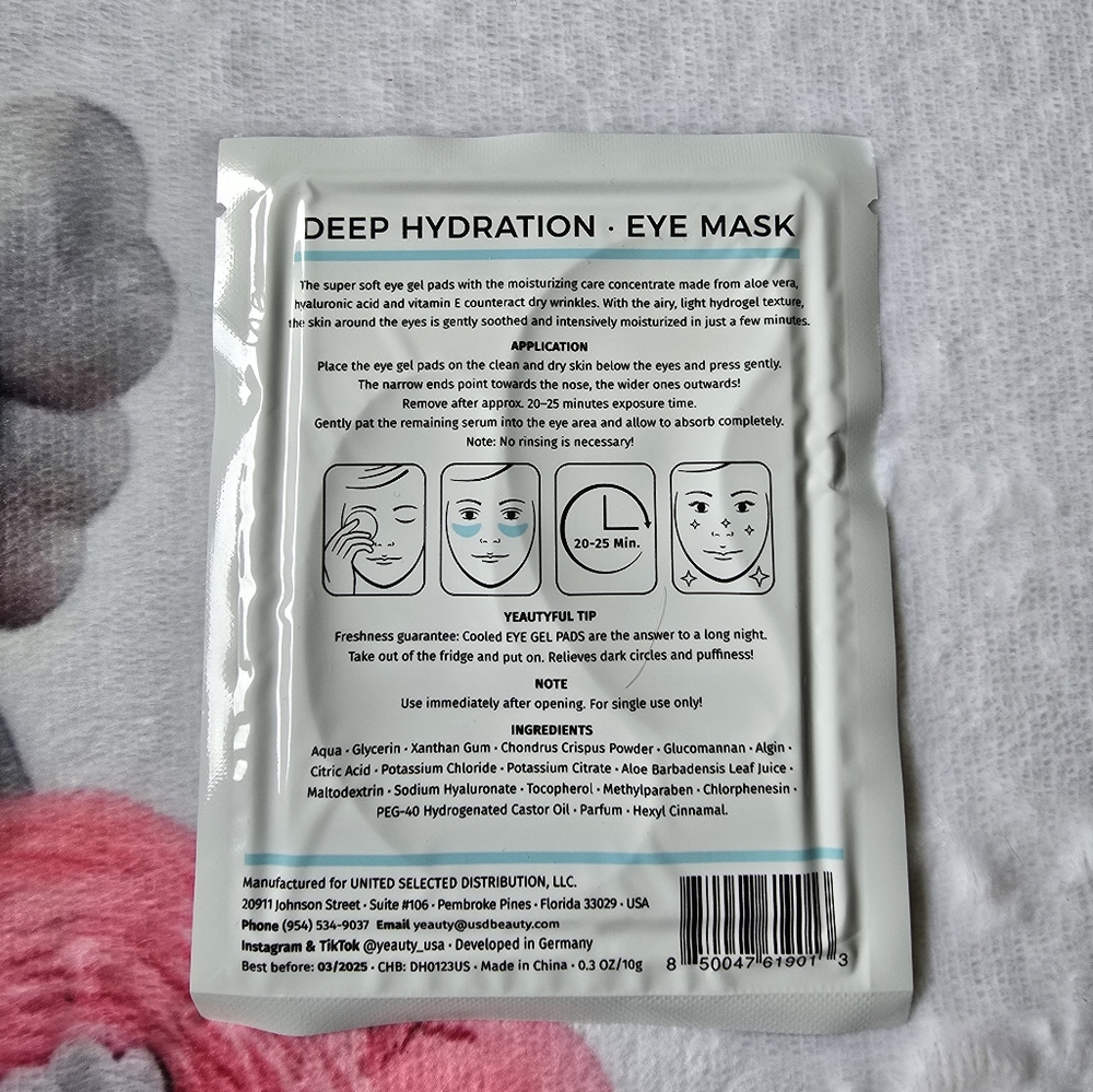 Yeauty Deep Hydration Eye Pad Mask 1 set - Picture 3 of 6